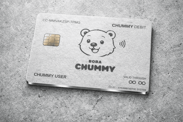 Chummy Card - Find your card number in the top left